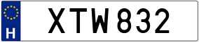 Trailer License Plate